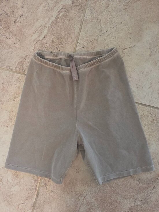 SKIMS Pants - Skims Beige Neutral Cotton Blend Bike Shorts S GUC